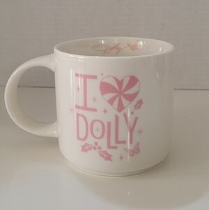 I Love Dolly White and Pink Mug